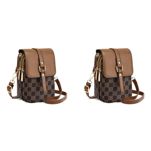 PALAY® Sling Bag for Women Crossbody Bag for Women Phone Bag Stylish PU Leather Mobile Cell Phone Holder Pocket Purse Wallet Mini Shoulder Bags Coffee Brown X2 PALAY® Sling Bag for Women Crossbody Bag for Women Phone Bag Stylish PU Leather Mobile Cell Phone Holder Pocket Purse Wallet Mini Shoulder Bags Coffee Brown X2